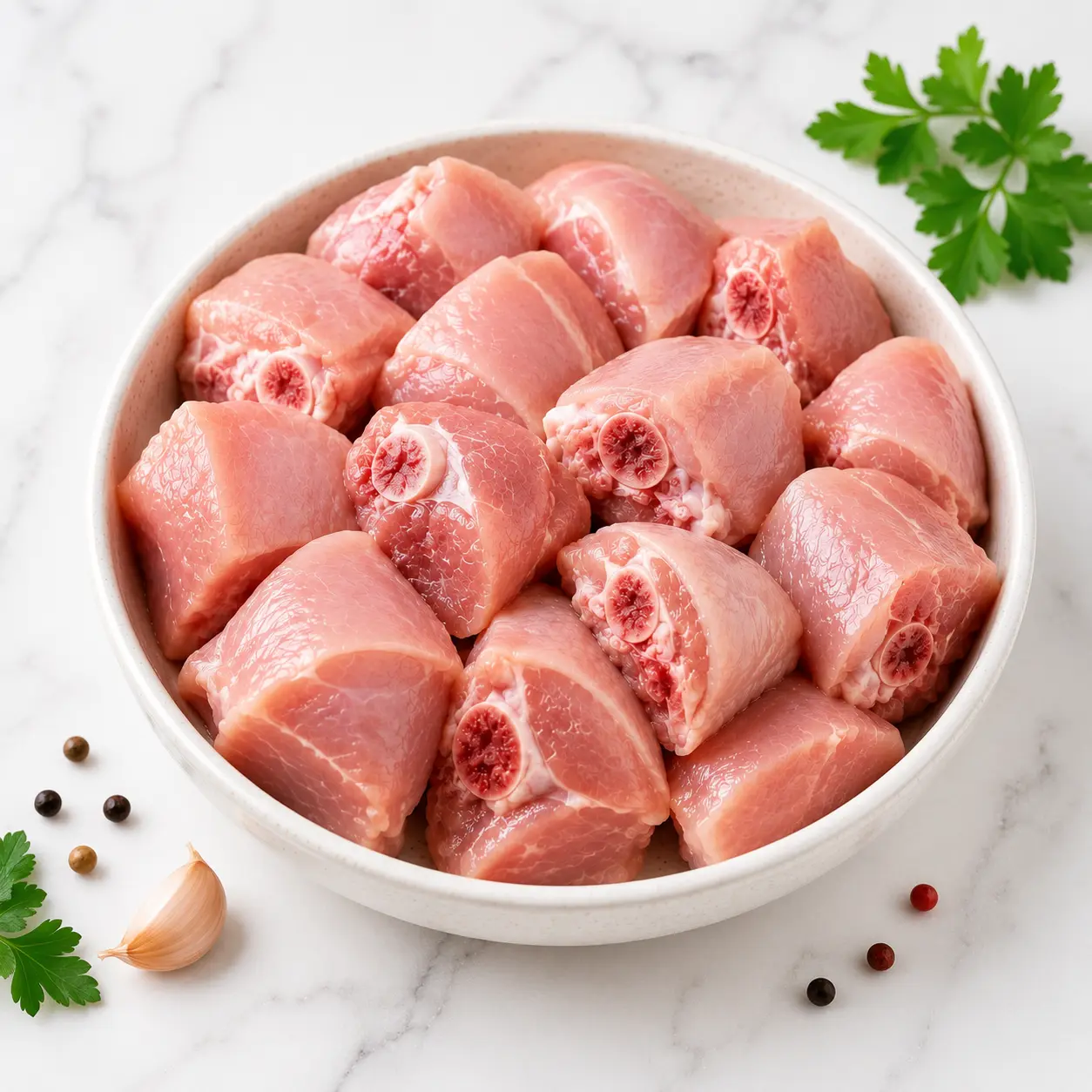 CHICKEN CURRY CUT (WITH BONE) - SKINLESS